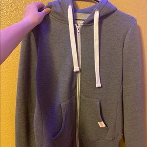 Grey zip up jacket